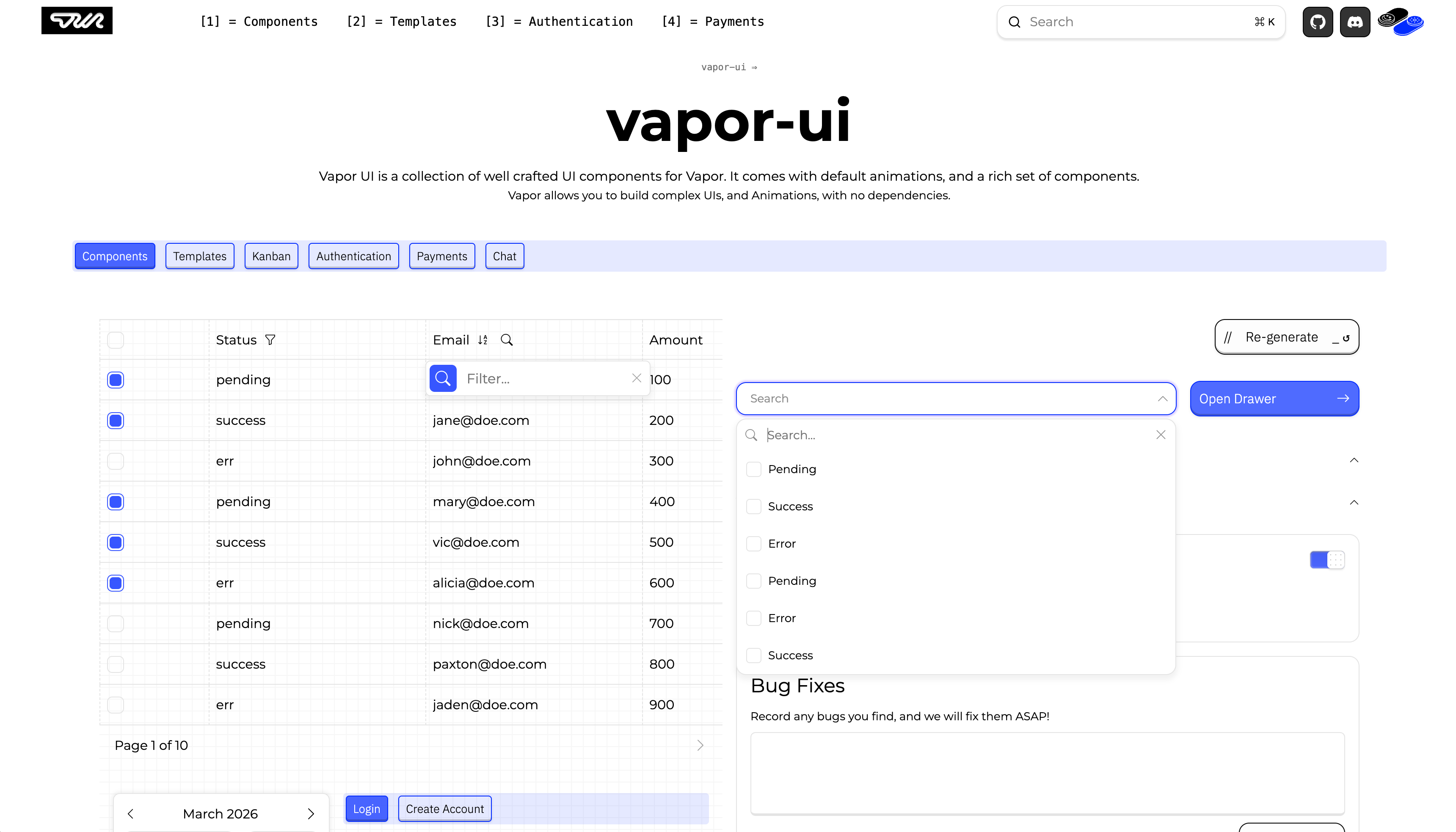 Vapor-UI
